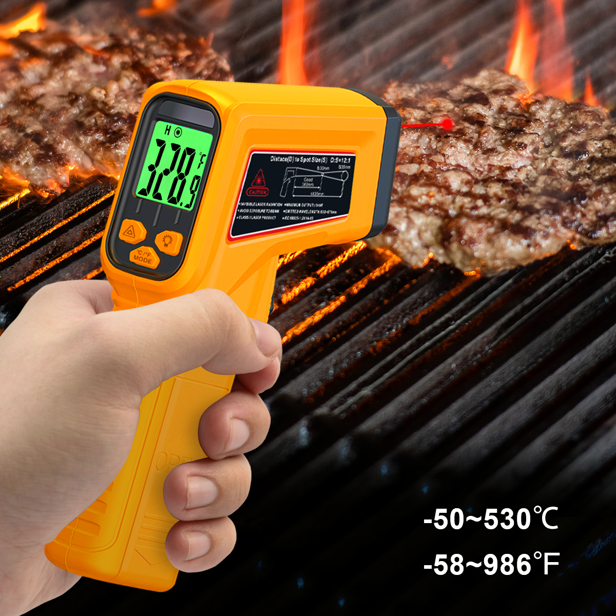 Home Cooking Help - Infrared Thermometer Non-Contact Food Thermometer Gun