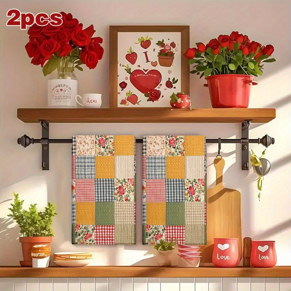 2Pcs, Plaid Spring Kitchen Tow - Home Cooking Is The Best recensie en prijs