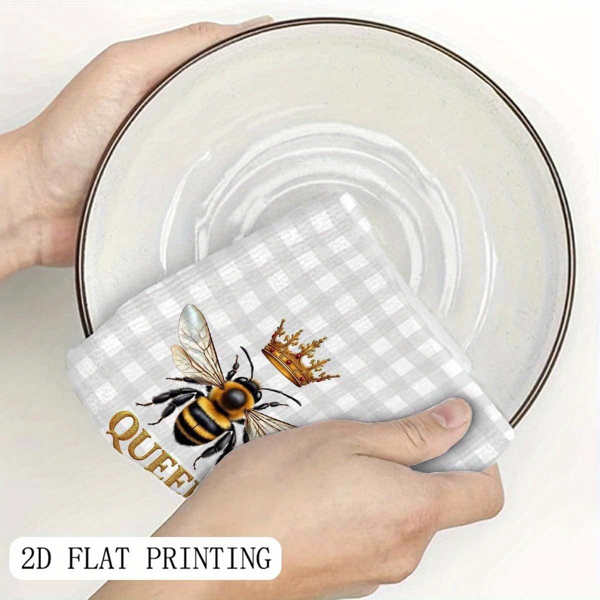2Pcs, Plaid Queen Bee Garden K - Home Cooking Queen recensie en prijs