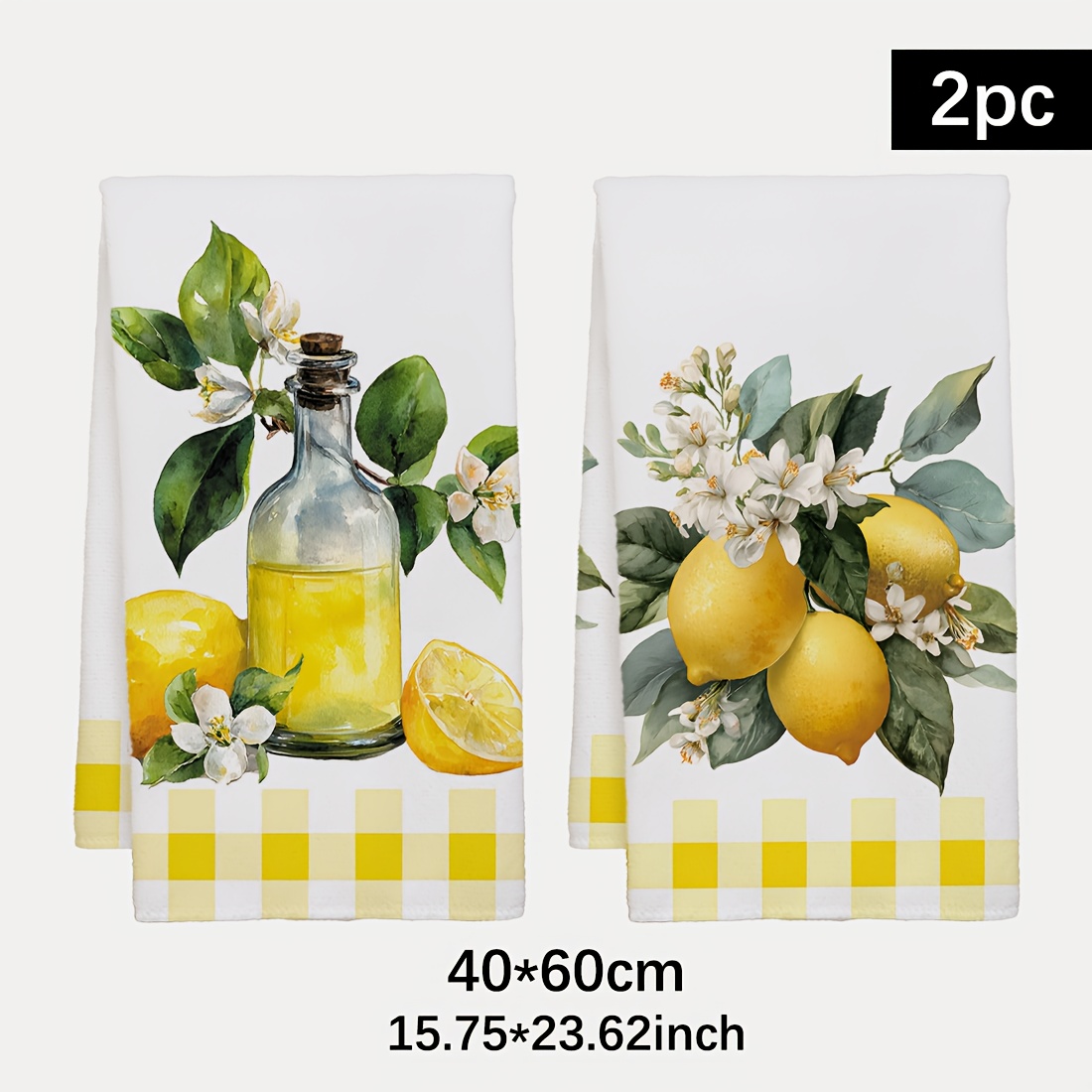 2Pcs, Lemon Floral Pattern Kit - Home Cooking Is The Best recensie en prijs