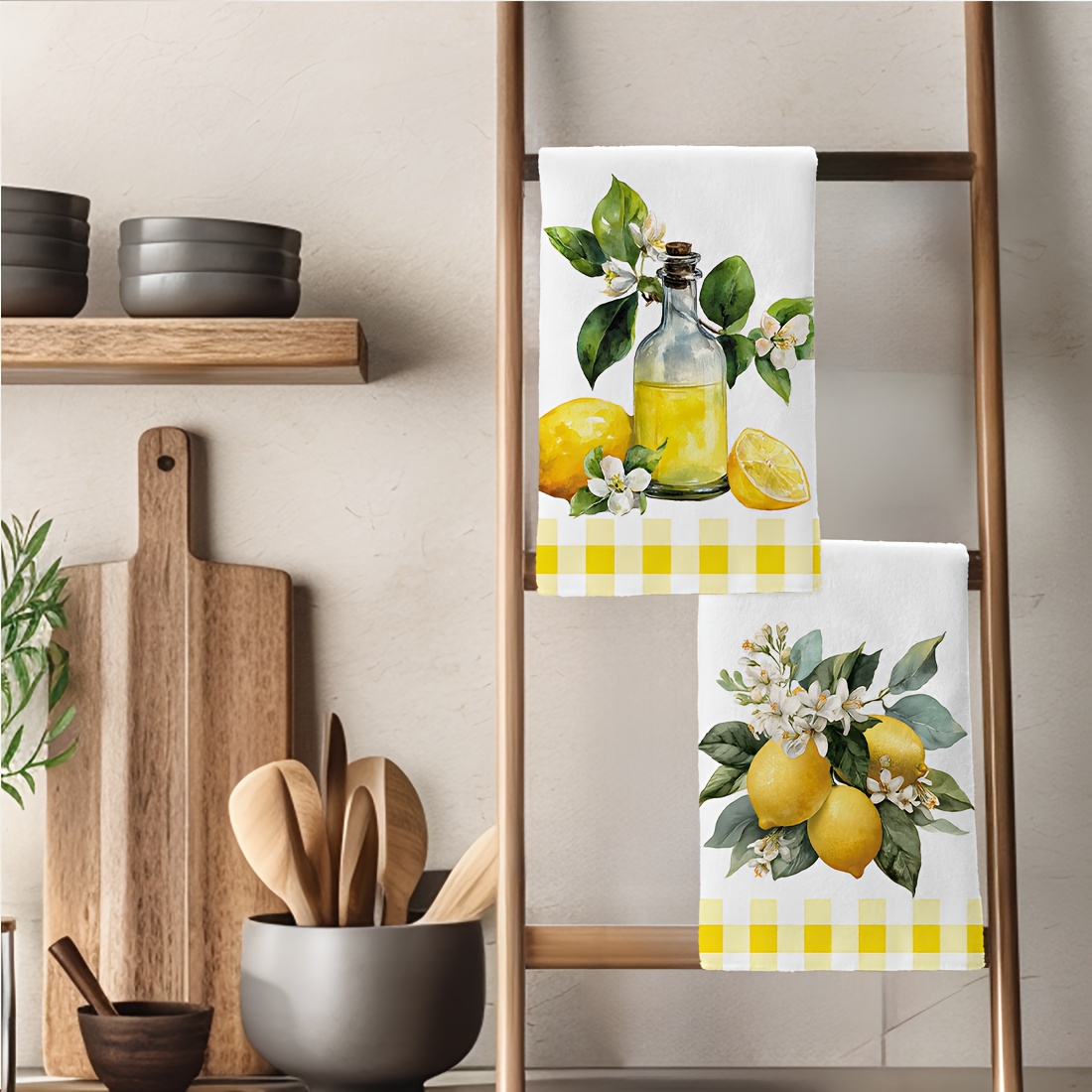 2Pcs, Lemon Floral Pattern Kit - Home Cooking Is The Best recensie en prijs