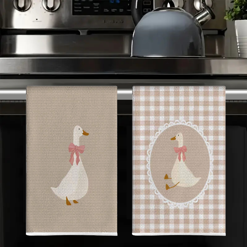 2Pcs, Cute Duck Kitchen Towels - Home Cooking Is The Best recensie en prijs