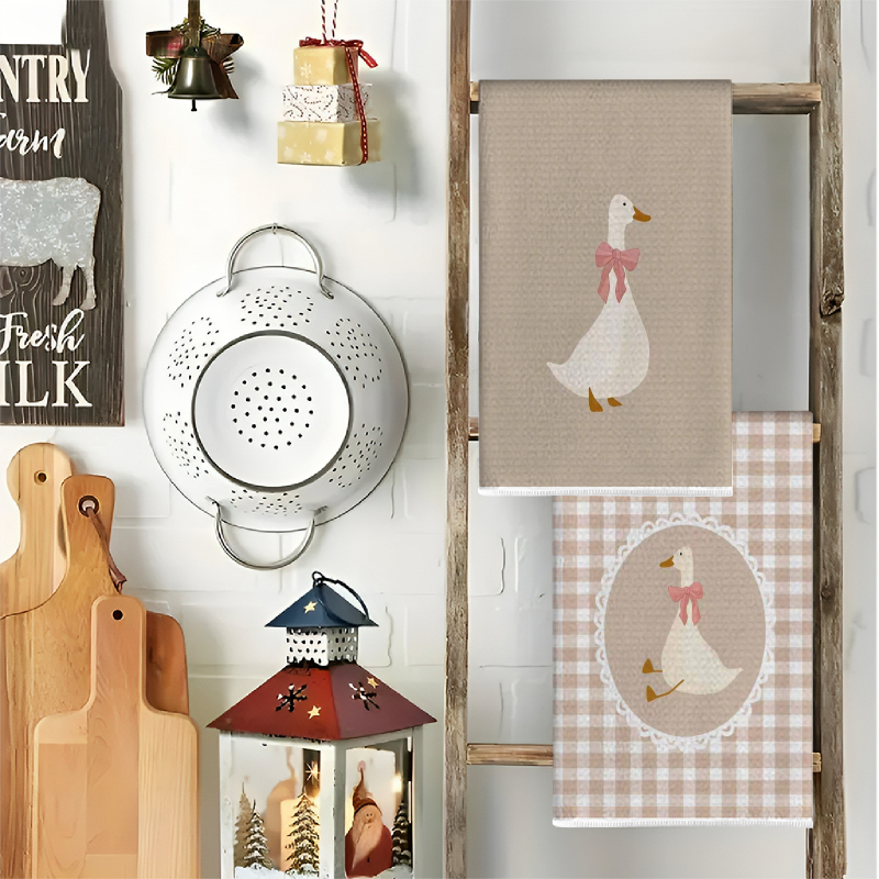 2Pcs, Cute Duck Kitchen Towels - Home Cooking Is The Best recensie en prijs