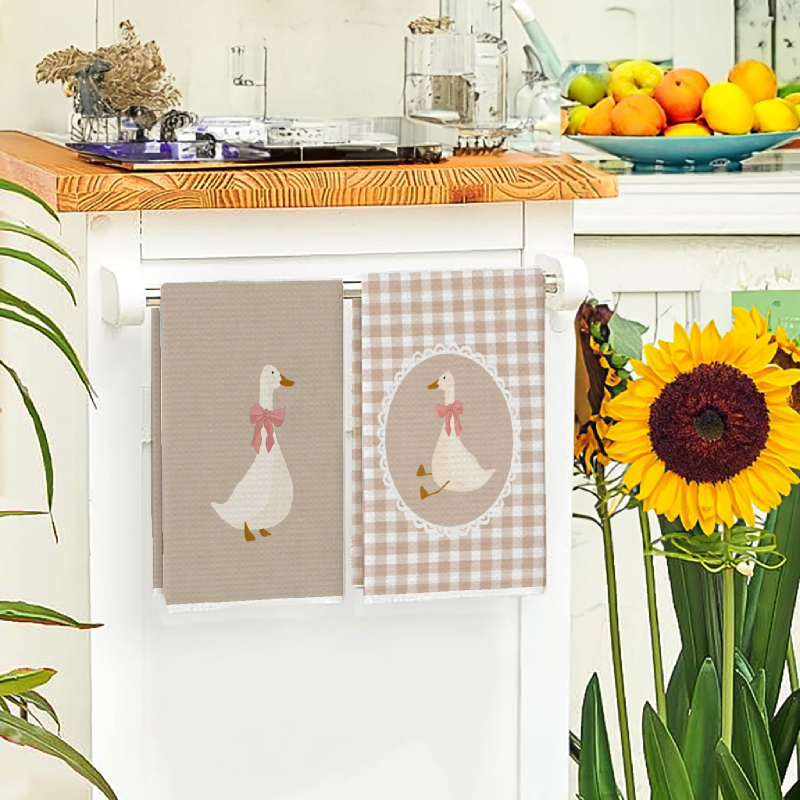 2Pcs, Cute Duck Kitchen Towels - Home Cooking Is The Best recensie en prijs