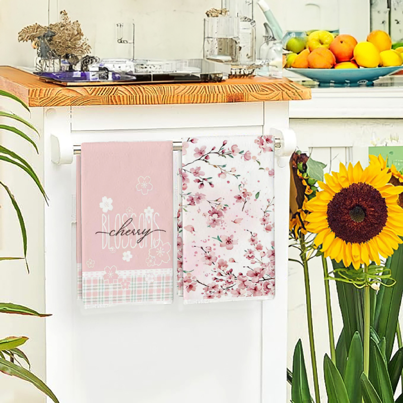 4Pcs, Spring Pink Floral Kitch - Home Cooking Is The Best recensie en prijs