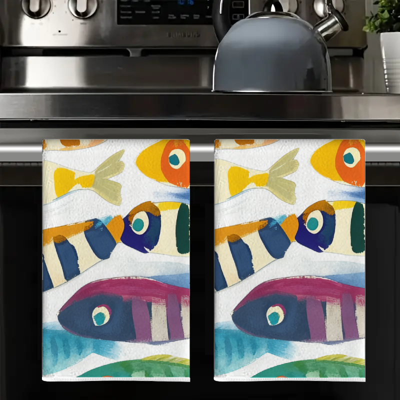 2Pcs, Watercolor Striped Fish  - Home Cooking Is The Best recensie en prijs