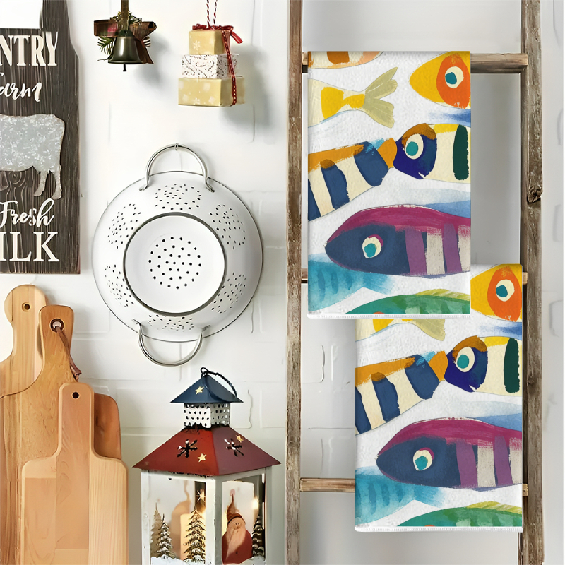 2Pcs, Watercolor Striped Fish  - Home Cooking Is The Best recensie en prijs