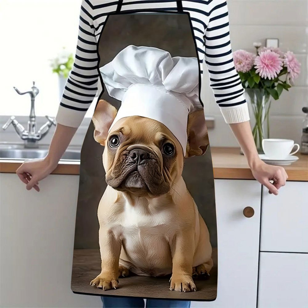 1pc French Bulldog Chef Apron  - Home Cooking In French recensie en prijs
