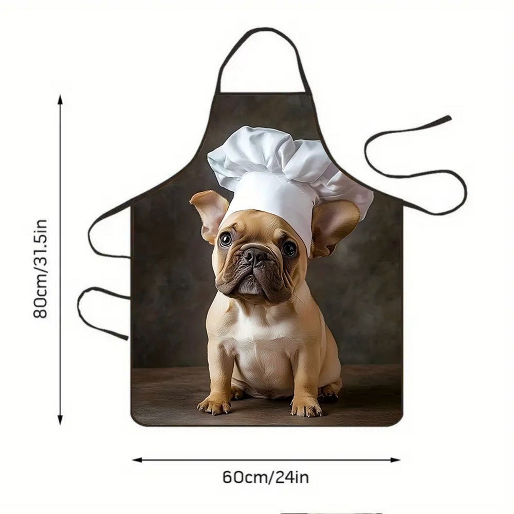 1pc French Bulldog Chef Apron  - Home Cooking In French recensie en prijs