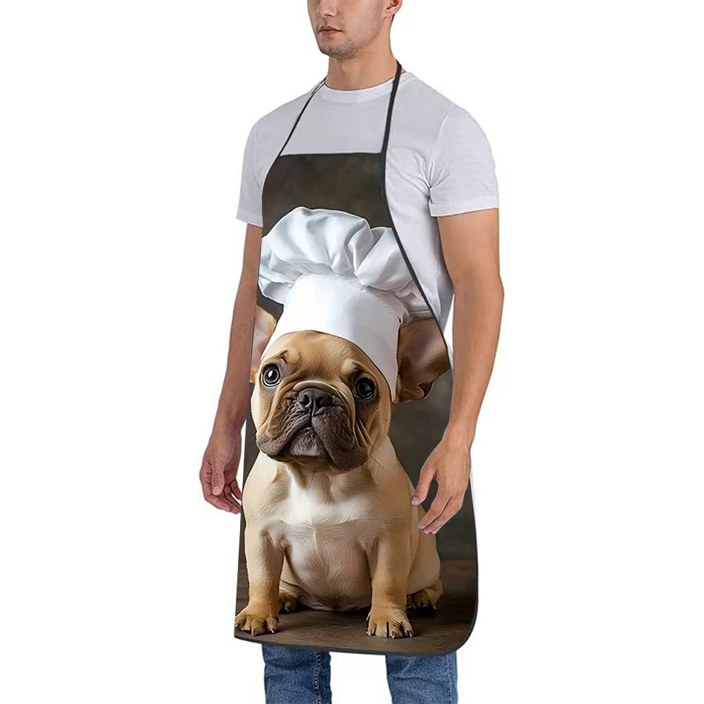 1pc French Bulldog Chef Apron  - Home Cooking In French recensie en prijs