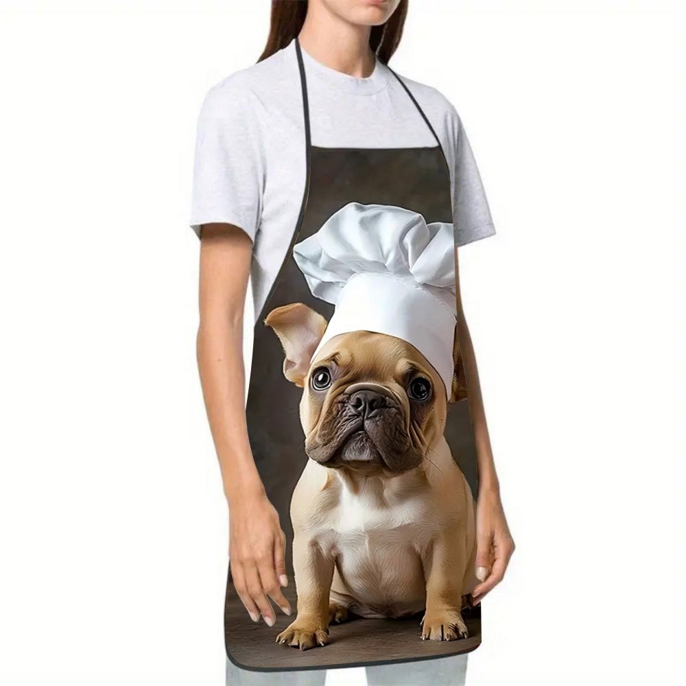 1pc French Bulldog Chef Apron  - Home Cooking In French recensie en prijs