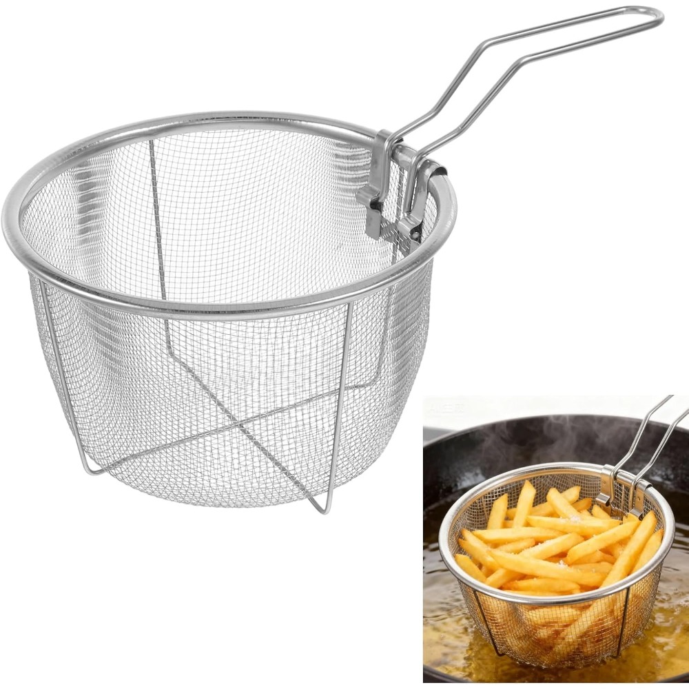 Round Fry Basket with Folding  - Home Cooking In French recensie en prijs