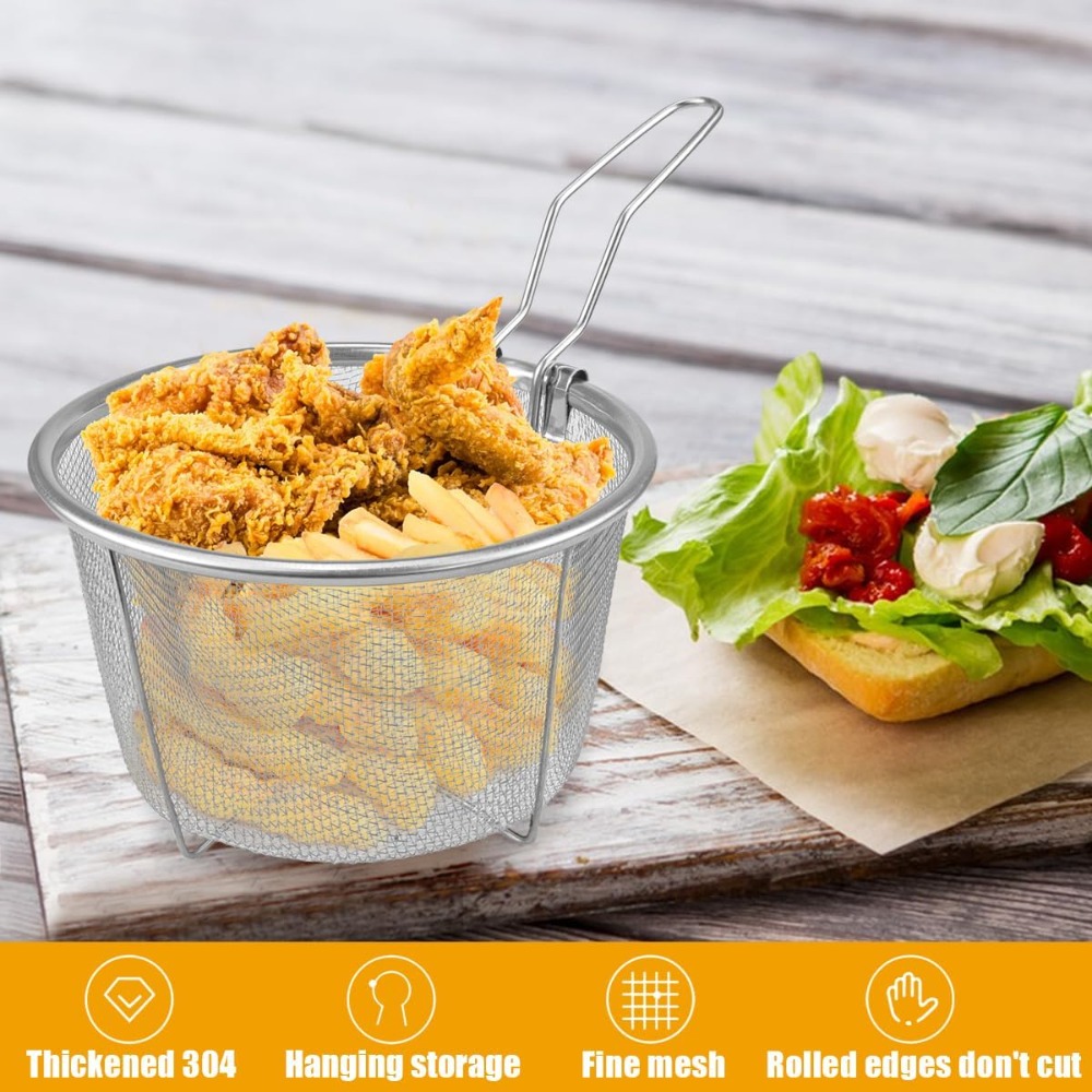 Round Fry Basket with Folding  - Home Cooking In French recensie en prijs
