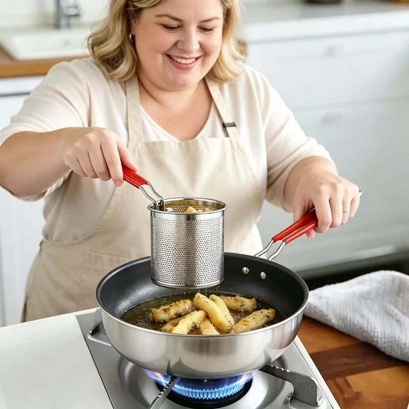 Stainless Steel Deep Fryer Pot - Home Cooking In French recensie en prijs