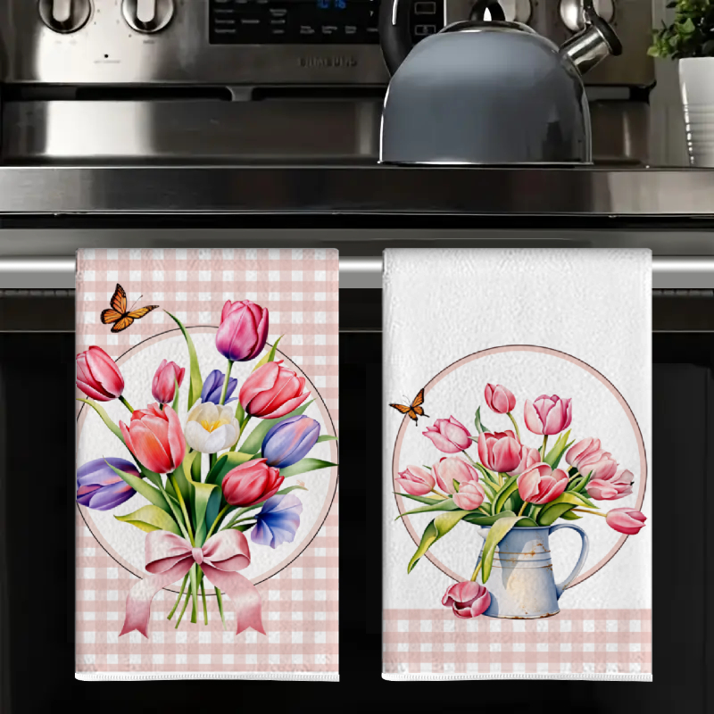2Pcs, Pink Checkered Tulip Kit - Home Cooking Is The Best recensie en prijs