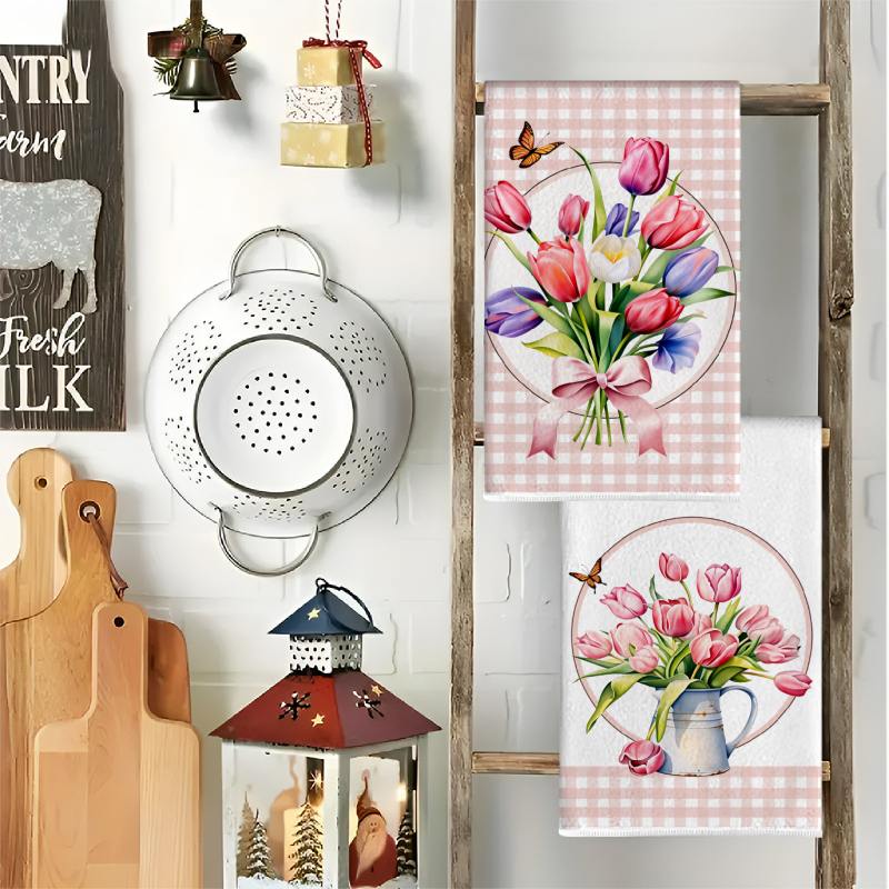 2Pcs, Pink Checkered Tulip Kit - Home Cooking Is The Best recensie en prijs