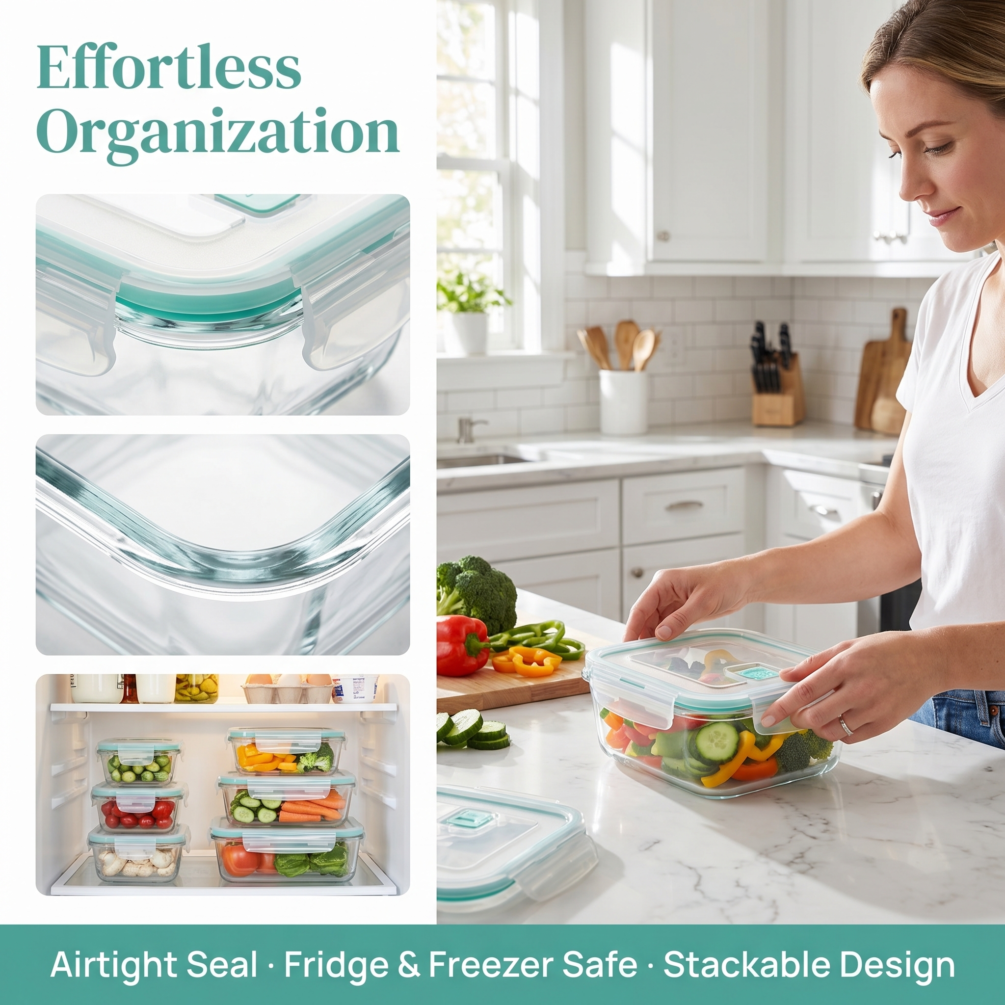 A set of 8 food storage contai - Home Cooking Food recensie en prijs