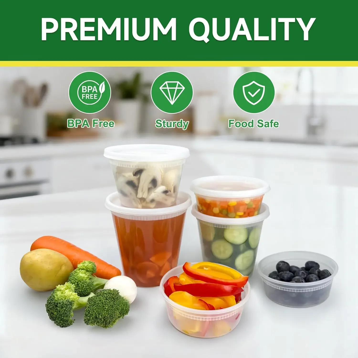 50 Set 32 oz Deli Containers w - Home Cooking Food recensie en prijs