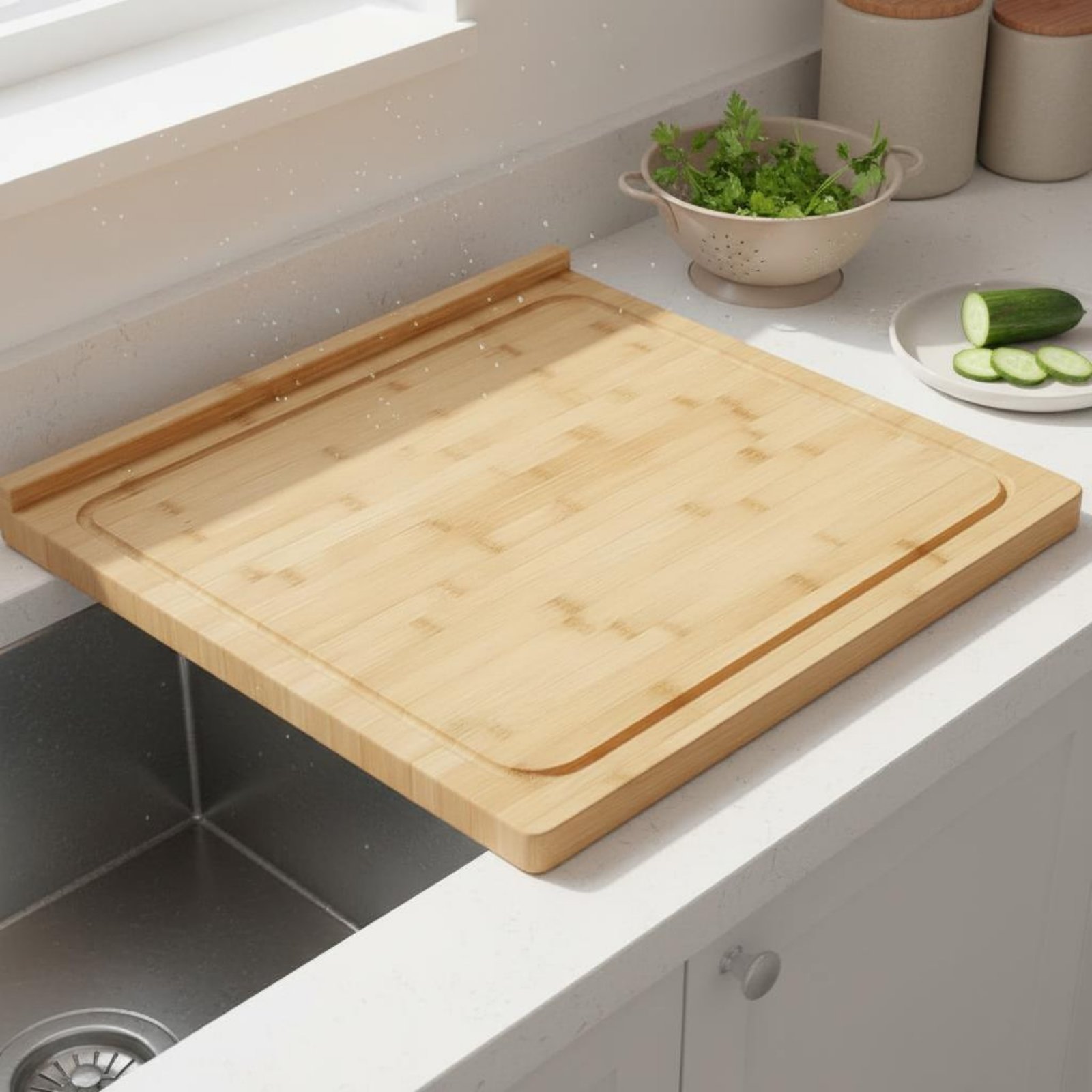 Over the Sink Cutting Board Mu - Home Cooking Usa recensie en prijs