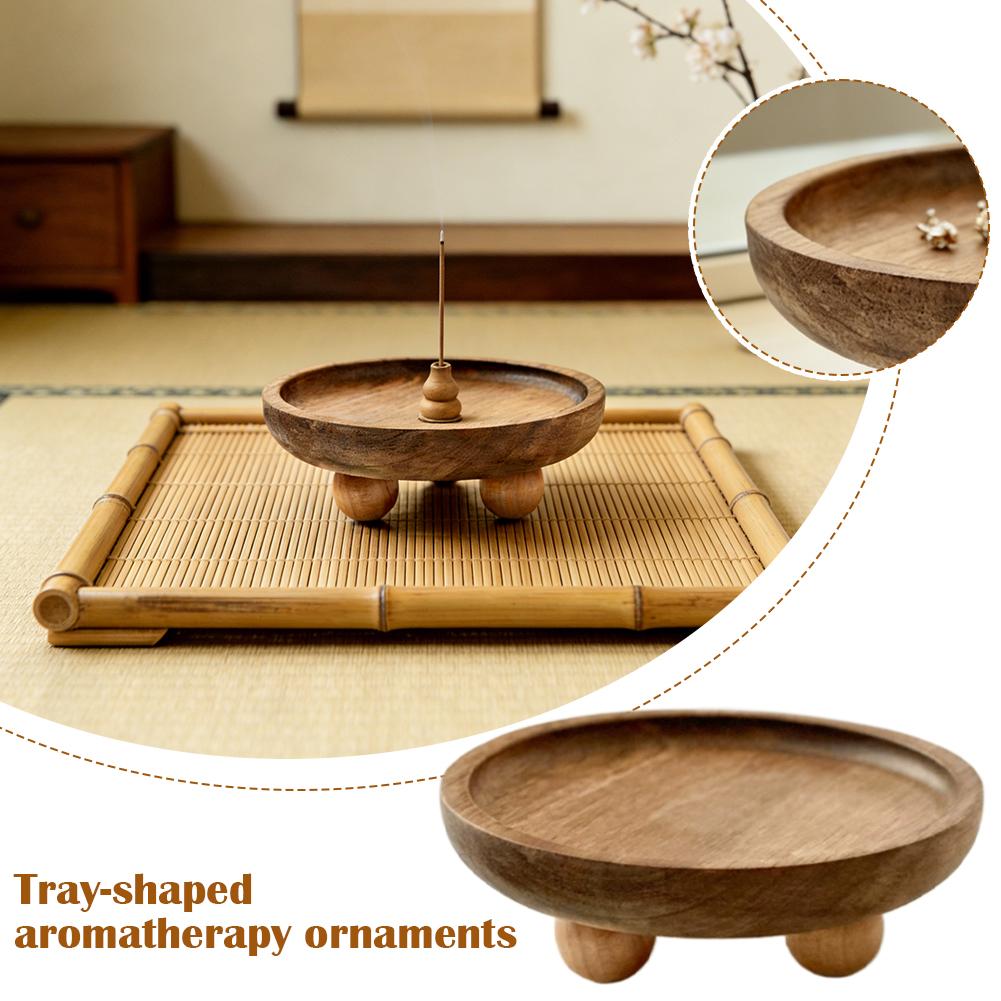 Round Solid Wood Tray Key Jewe - Home Cooking Dishes recensie en prijs