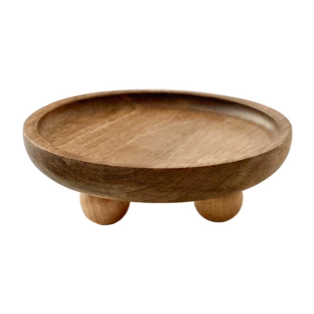 Round Solid Wood Tray Key Jewe - Home Cooking Dishes recensie en prijs