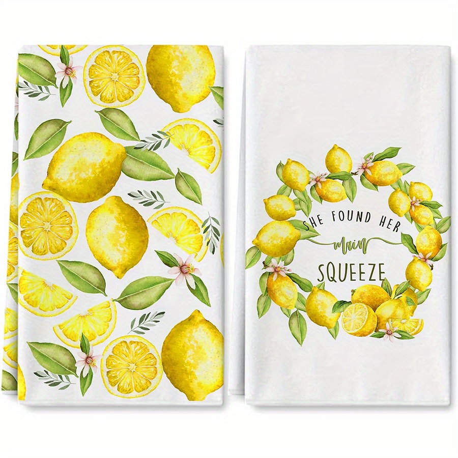 2Pcs, Lemon Wreath Kitchen Tow - Home Cooking Is The Best recensie en prijs