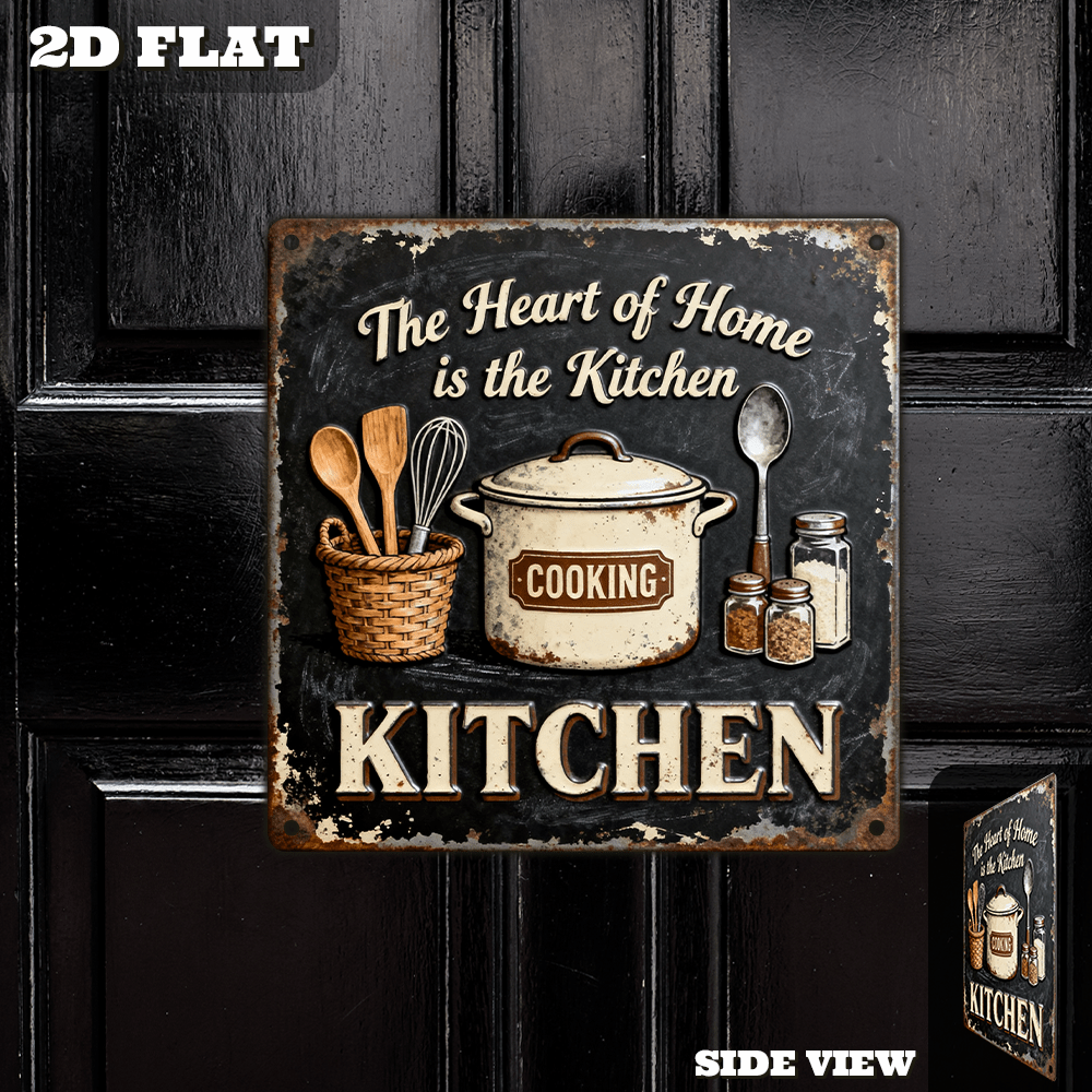 Vintage Metal Kitchen Wall Dec - Home Cooking Usa recensie en prijs