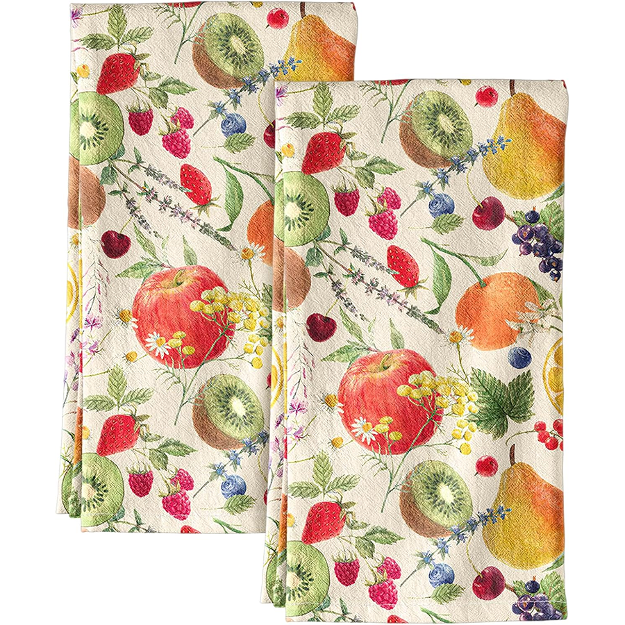 2Pcs, Fruit Party Kitchen Towe - Home Cooking Is The Best recensie en prijs