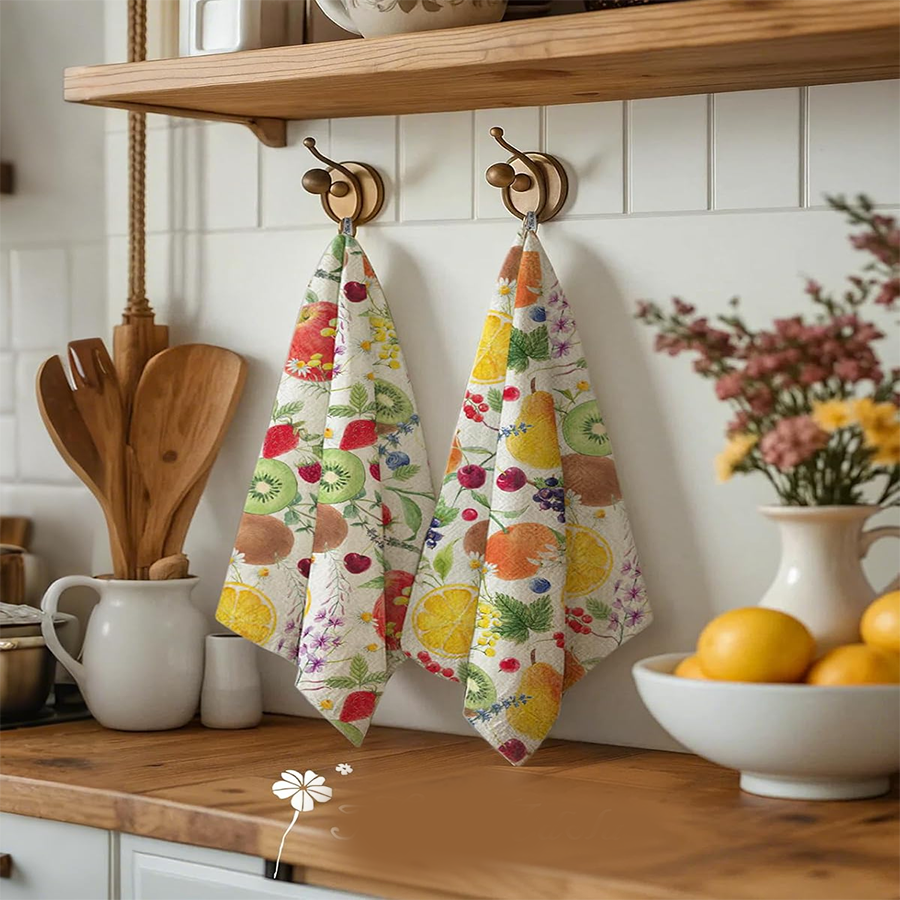 2Pcs, Fruit Party Kitchen Towe - Home Cooking Is The Best recensie en prijs