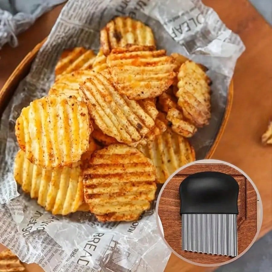 Stainless Steel Crinkle Cut Kn - Home Cooking In French recensie en prijs