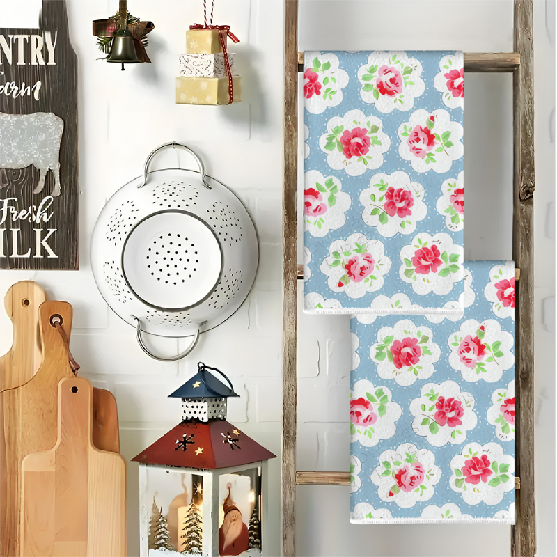 2Pcs, Blue Background with Pin - Home Cooking Is The Best recensie en prijs