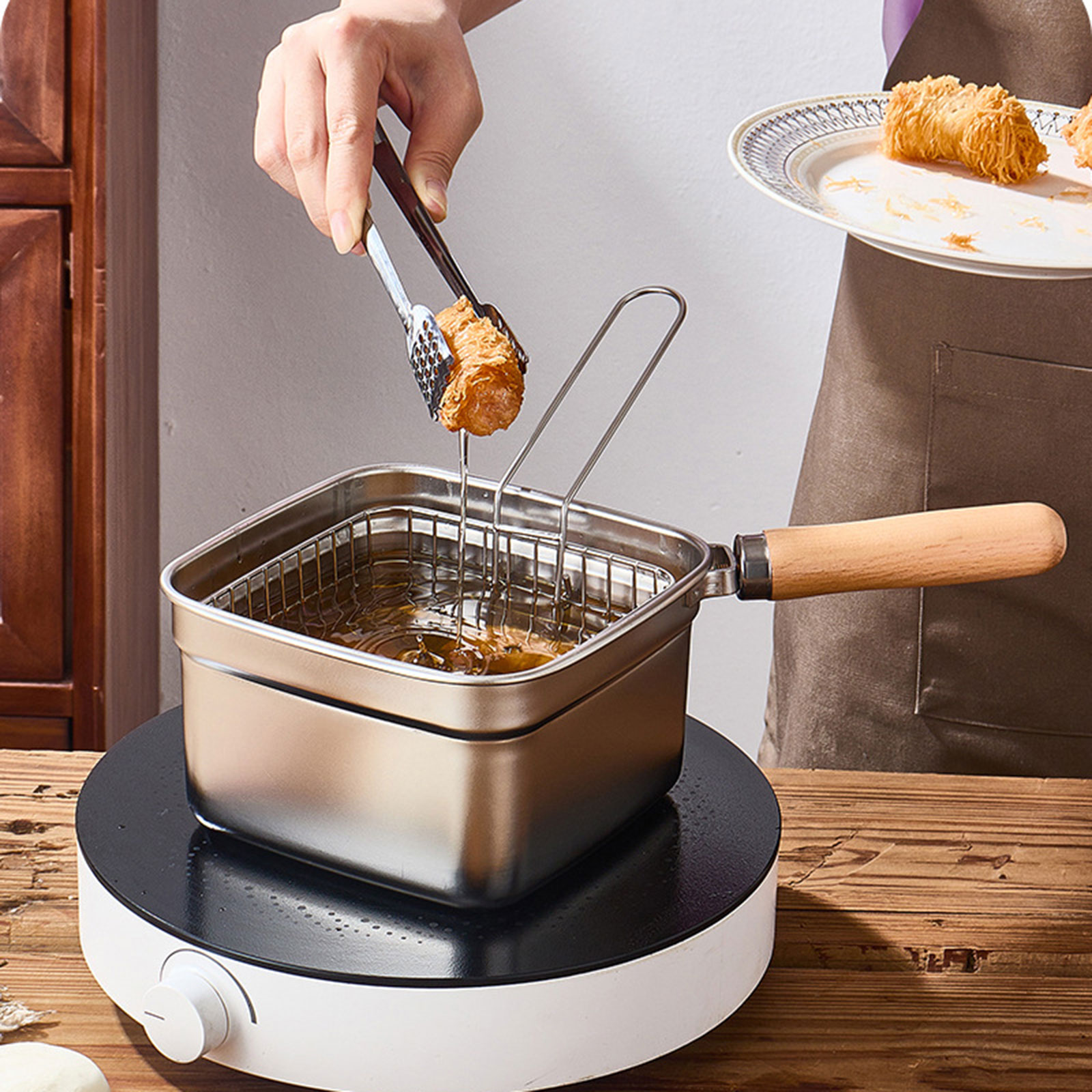 Mini Deep Fryer Pot for Campin - Home Cooking In French recensie en prijs