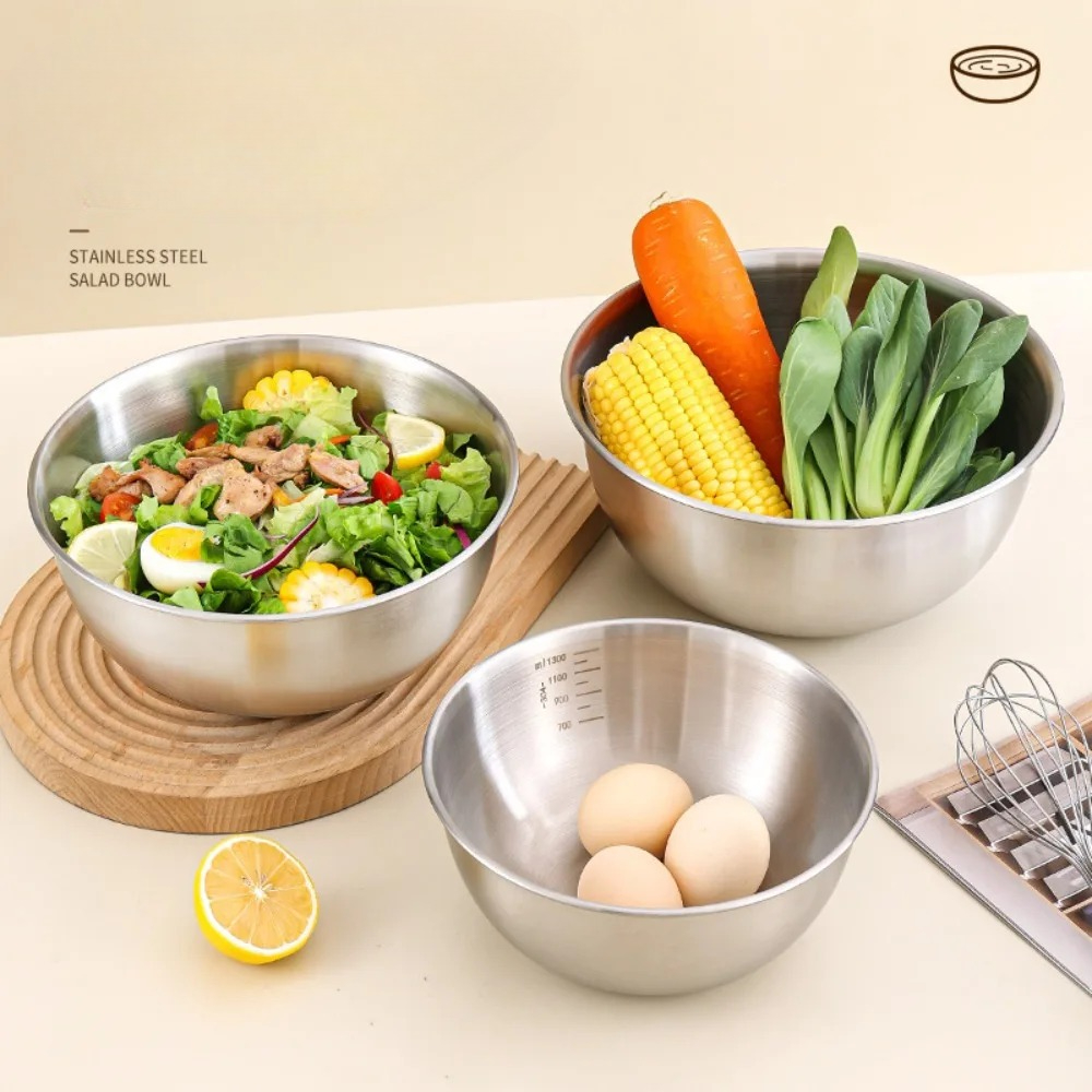 3pcs Stainless Steel Bowl Set  - Home Cooking Food recensie en prijs