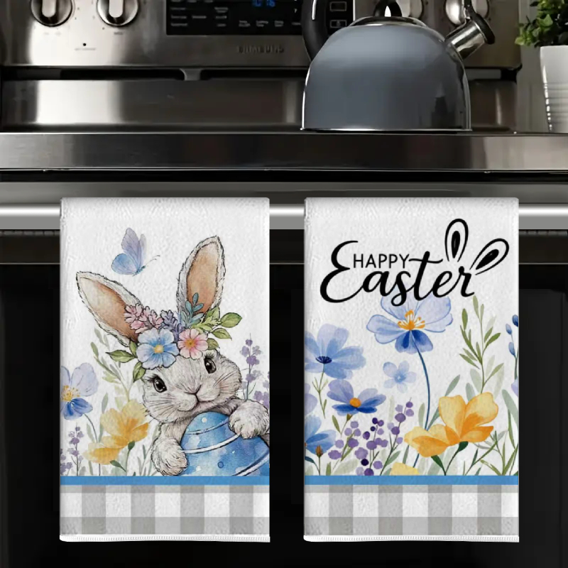 2Pcs, Easter Gray Checkered Ra - Home Cooking Is The Best recensie en prijs