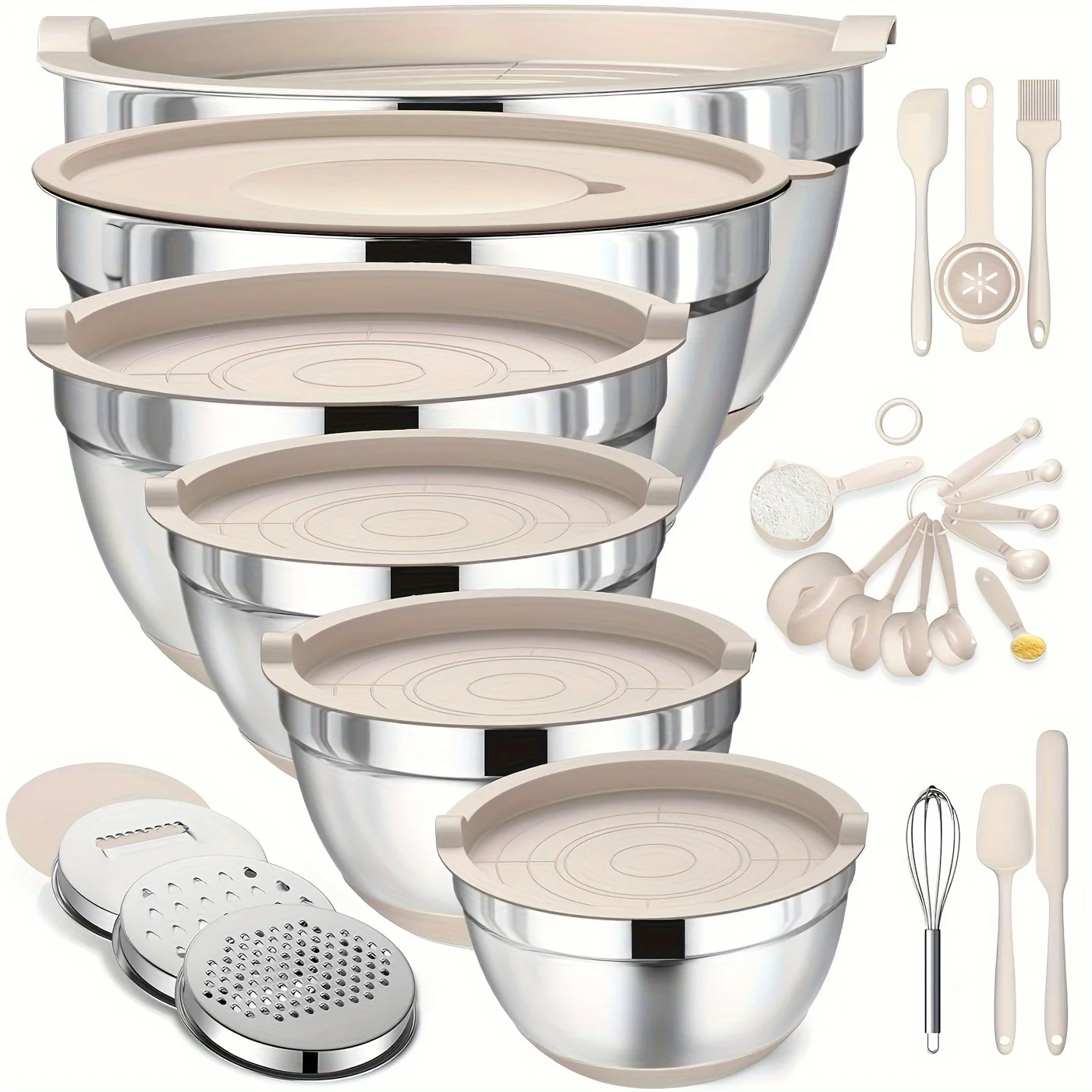 Set of Mixing Bowls Made of St - Home Cooking Food recensie en prijs